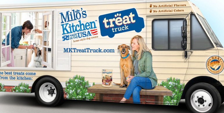 Foodtruck for pets, Milo's Kitchen.